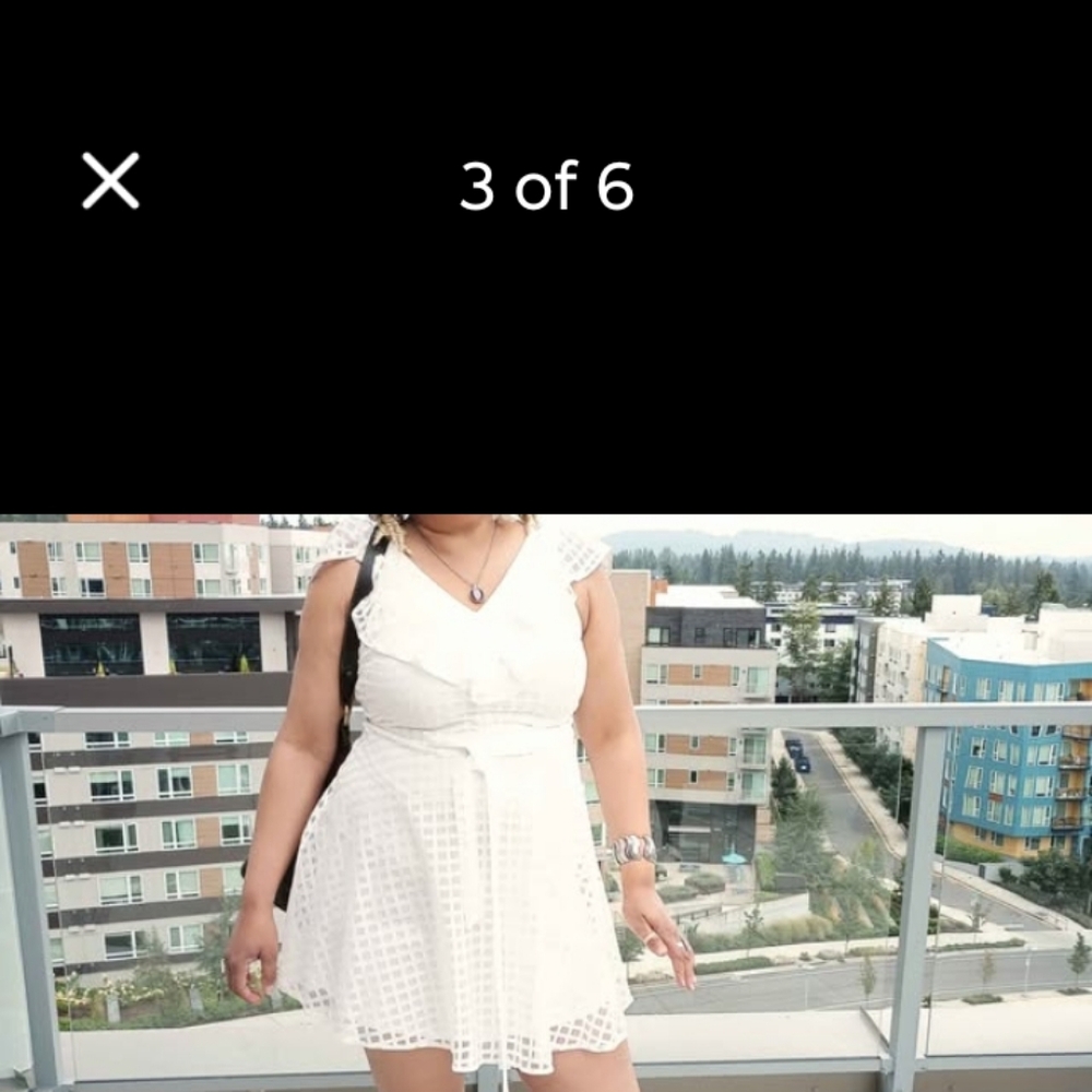 Danny & Nicole Stylish White Dress
